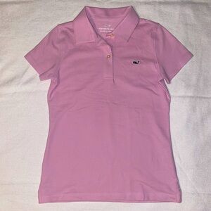 NWOT Vineyard Vines Kids Pink Polo Shirt Size M